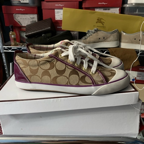 Coach sneakers 8.5 purple - Picture 5 of 5